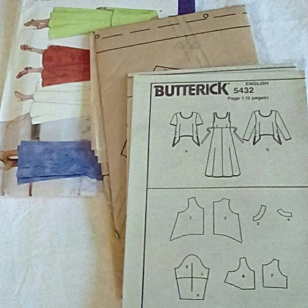 Vintage Butterick 5432 EASY Top & Dress sz 16W-20W